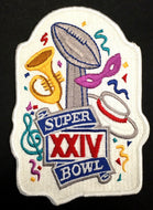 1990 XXIV Super Bowl Patch New Orleans Louisiana Football Vintage Sports Unused