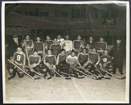 c1930 Navy Hockey Team Photo Nova Scotia Stamped Vintage Old Sports Picture