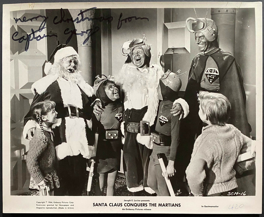 1964 B&W Lobby Card Cult Classic Movie Santa Claus Conquers The Martians Zadora