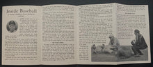Load image into Gallery viewer, 1920s Inside Baseball Fold-Out Booklet MLB Vintage MILB Wilbert Robinson HOF
