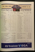 Load image into Gallery viewer, 1999 Toronto Maple Leaf Gardens Final Game Program Leafs vs Chicago Blackhawks
