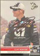 2008 Season NASCAR Driver Clint Bowyer Autographed Photocard +Ticket Racing