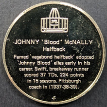 Load image into Gallery viewer, 1972 Johnny McNally Pro Football Hall Of Fame Medal Franklin Mint 1 Troy Oz NFL
