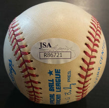 Load image into Gallery viewer, Cal Ripken Jr Signed Gene Budig Baseball MLB Autographed Orioles HOFer JSA COA
