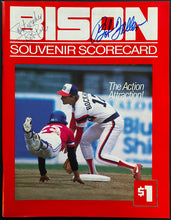 Load image into Gallery viewer, 1986 Buffalo Bisons Baseball Program Bob Feller Signed Autographed Program Cover
