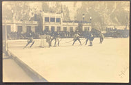 1924 Chamonix France 1st Winter Olympics Hockey Game Postcard Canada Gold Rare