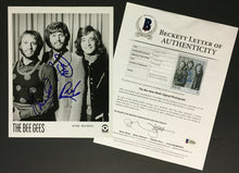 Load image into Gallery viewer, The Bee Gees Autographed ATCO Records Publicity Photo Robin Maurice Beckett LOA
