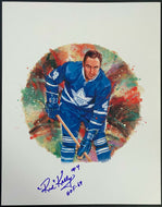 2002 Canada Post NHL All Stars Lithograph & Stamp Set Signed By Red Kelly