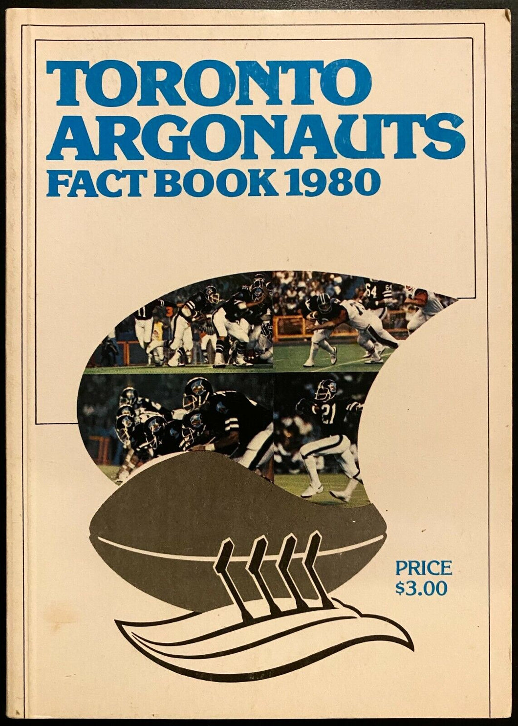 1980 CFL Football Toronto Argonauts Media Guide + Fact Book Vintage Canadian