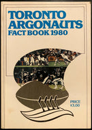 1980 CFL Football Toronto Argonauts Media Guide + Fact Book Vintage Canadian