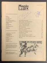 Load image into Gallery viewer, 1980 Toronto Maple Leafs NHL Hockey Program Signed x2 Imlach + McFarlane
