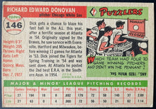 Load image into Gallery viewer, 1955 Topps Baseball #146 Dick Donovan Chicago White Sox Vintage MLB Card
