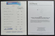 2003 NHL HOF Clark Gillies Signed Contract Autograph Appearances LOA-Beckett