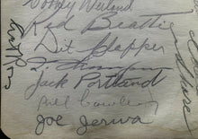 Load image into Gallery viewer, 1936-37 Vintage Signed NHL Hockey 16 Boston Bruins 8 Hall Of Famers Autographed
