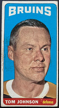 Load image into Gallery viewer, 1964-65 Vintage Boston Bruins Tom Johnson Topps Tallboy NHL Hockey Card

