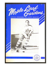 Load image into Gallery viewer, 1963 NHL Hockey Program Toronto Maple Leafs v New York Rangers Bob Baun on Cover
