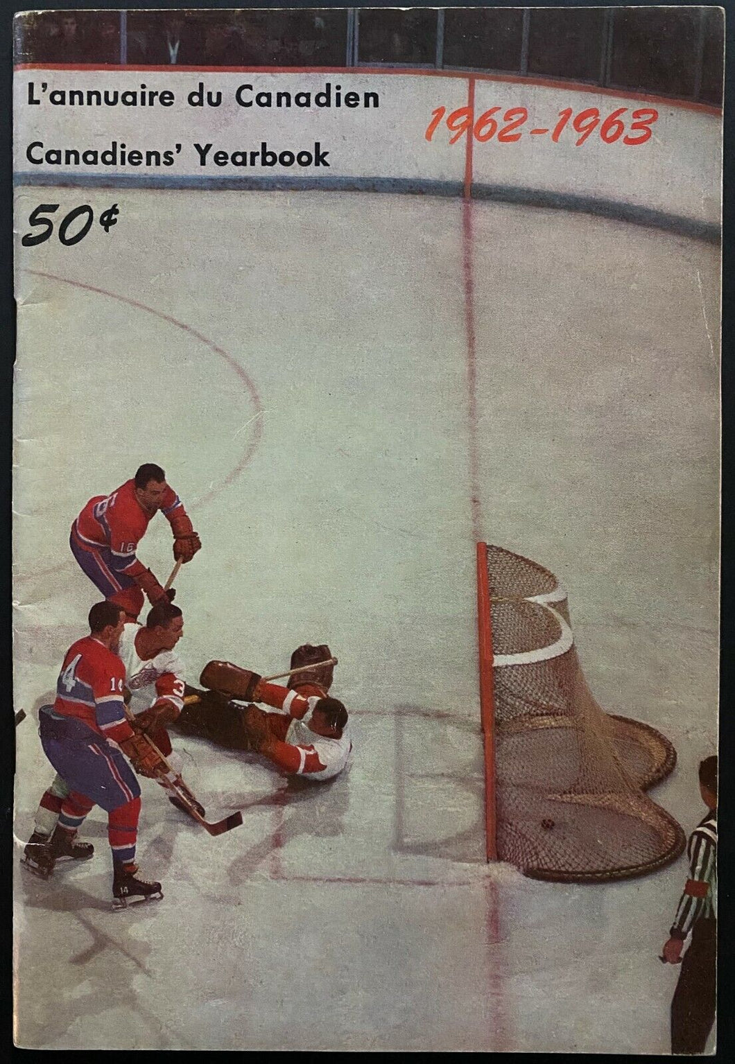 1962-63 Vintage NHL Hockey Montreal Canadiens Yearbook + Media Guide Richard