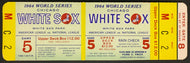 1964 Chicago White Sox World Series Phantom Ticket Baaseball Game 5 Vintage