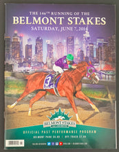 Load image into Gallery viewer, 2014 Belmont Stakes Horse Race Program + $2 Win Ticket On California Chrome
