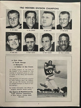 Load image into Gallery viewer, 1963 NFL Championship Program Chicago Bears Wrigley Field New York Giants VTG
