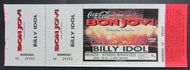 1993 Stadio Brianteo Bon Jovi Unused Concert Ticket + With Billy Idol Vintage