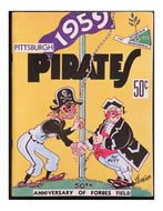 1959 Pittsburgh Pirates Official MLB Baseball Yearbook Vintage Forbes Field 50th