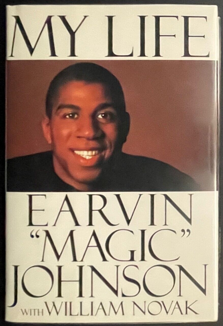 1992 Magic Johnson Signed My Life Hard Cover Autobiography Book NBA HOF JSA Auto