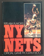 1975 ABA Playoff Program New York Nets vs Spirits of St Louis Nassau Coliseum