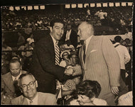 1949 Vintage Photo Boxing Legend Rocky Marciano + Maple Leafs Owner Conn Smythe