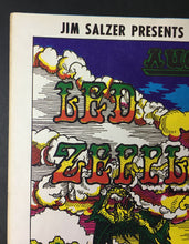 Load image into Gallery viewer, 1969 Led Zeppelin Jethro Tull Santa Barbara Fairgrounds Concert Poster Salzer
