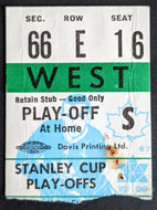 1967 Vintage Toronto Maple Leafs Stanley Cup Semis Game 3 Ticket Stub NHL Hockey