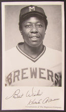 Load image into Gallery viewer, 1970s MLB Baseball Milwaukee Brewers Hank Aaron Promo Photo -The Magnavox Co Vtg
