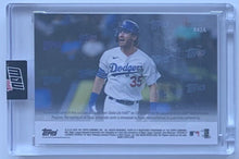 Load image into Gallery viewer, 2020 Topps Now NLCS HR Cody Bellinger #442A Auto Game Used MLB Base Relic 77/99

