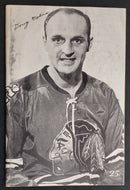 1966 Chicago Stadium NHL Program Blackhawks vs Toronto Maple Leafs Doug Mohns