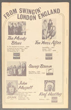 Load image into Gallery viewer, 1969 Fillmore East Program Creedence Clearwater Revival Vintage Woodstock Ad
