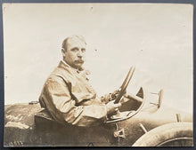 Load image into Gallery viewer, 1914 Albert Duray Type 1 Photograph Indianapolis 500 Peugeot Race Car Driver LOA
