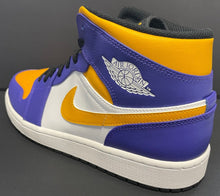Load image into Gallery viewer, Air Jordan 1 Mid Size 13 Nike Dark Concord  Taxi-White-Black DQ8426-517
