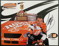 2002 Signed NASCAR Winston Cup Tony Stewart Promotional Card Autographed