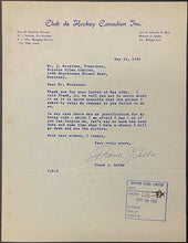 Load image into Gallery viewer, 1956 NHL Autographed Letter Montreal Canadiens Frank J Selke Signed JSA LOA
