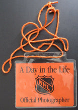 Load image into Gallery viewer, 1996 Photographers Pass + Lanyard A Day In Life Of The National Hockey League
