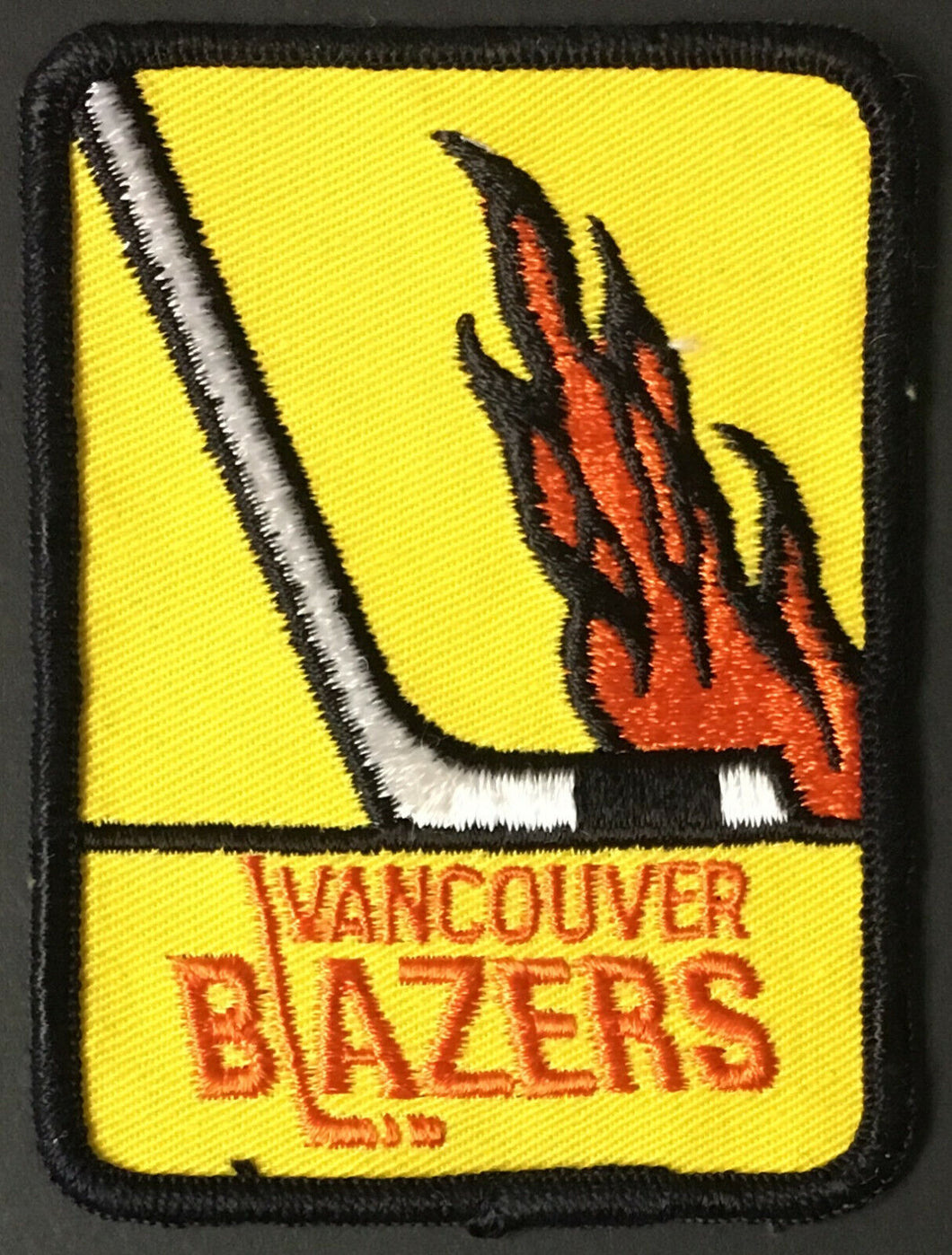 1970's Vintage Vancouver Blazers WHA Jersey Patch Crest Pacific Coliseum Hockey