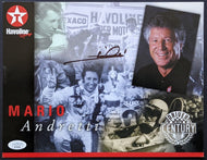 Mario Andretti Autographed Signed Driver of the Century Photo JSA COA VTG Racing