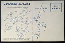 Load image into Gallery viewer, Roger Maris Mickey Mantle Autographed Signed Postcard New York Yankees MLB JSA
