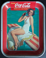 1939 Vintage Original Coca-Cola Canada Tray Advertising Soda Pop Memorabilia