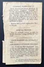 Load image into Gallery viewer, 1906 Mardi Gras Carnival Program Mobile Alabama Historical Publication
