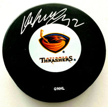 Load image into Gallery viewer, Kari Lehtonen Signed Atlanta Thrashers Hockey Puck Autographed NHL
