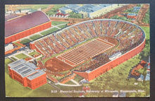 Load image into Gallery viewer, 1950&#39;s Memorial Stadium University of Minnesota Football Postcard  Vintage
