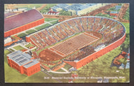1950's Memorial Stadium University of Minnesota Football Postcard  Vintage