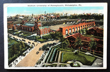 Load image into Gallery viewer, 1920's University of Pennsylvania Stadium Philadelphia Postcard Vintage
