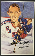 Load image into Gallery viewer, 1994 Bill Gadsby Signed #70 Legends Hockey Card Rangers HOF 1970 NHL Autograph
